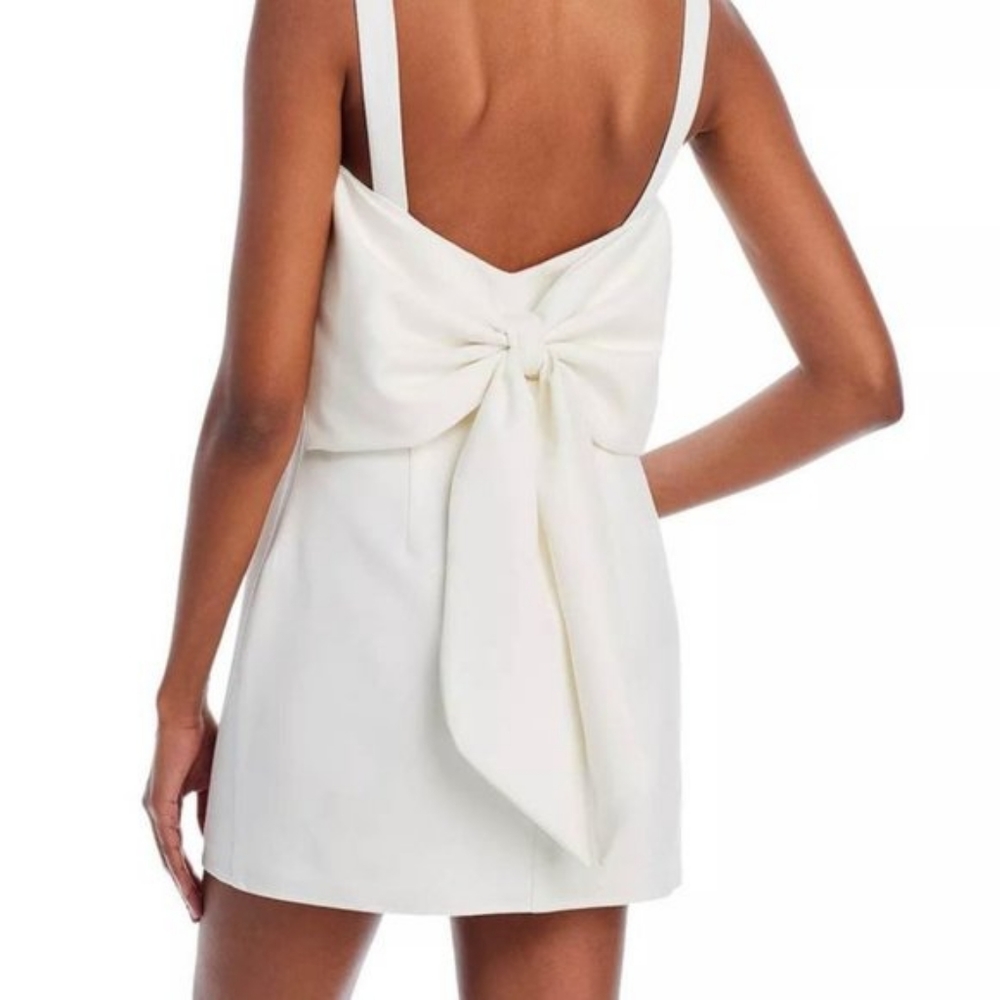 NWT AQUA Bow Back Mini Dress - 100% Exclusive